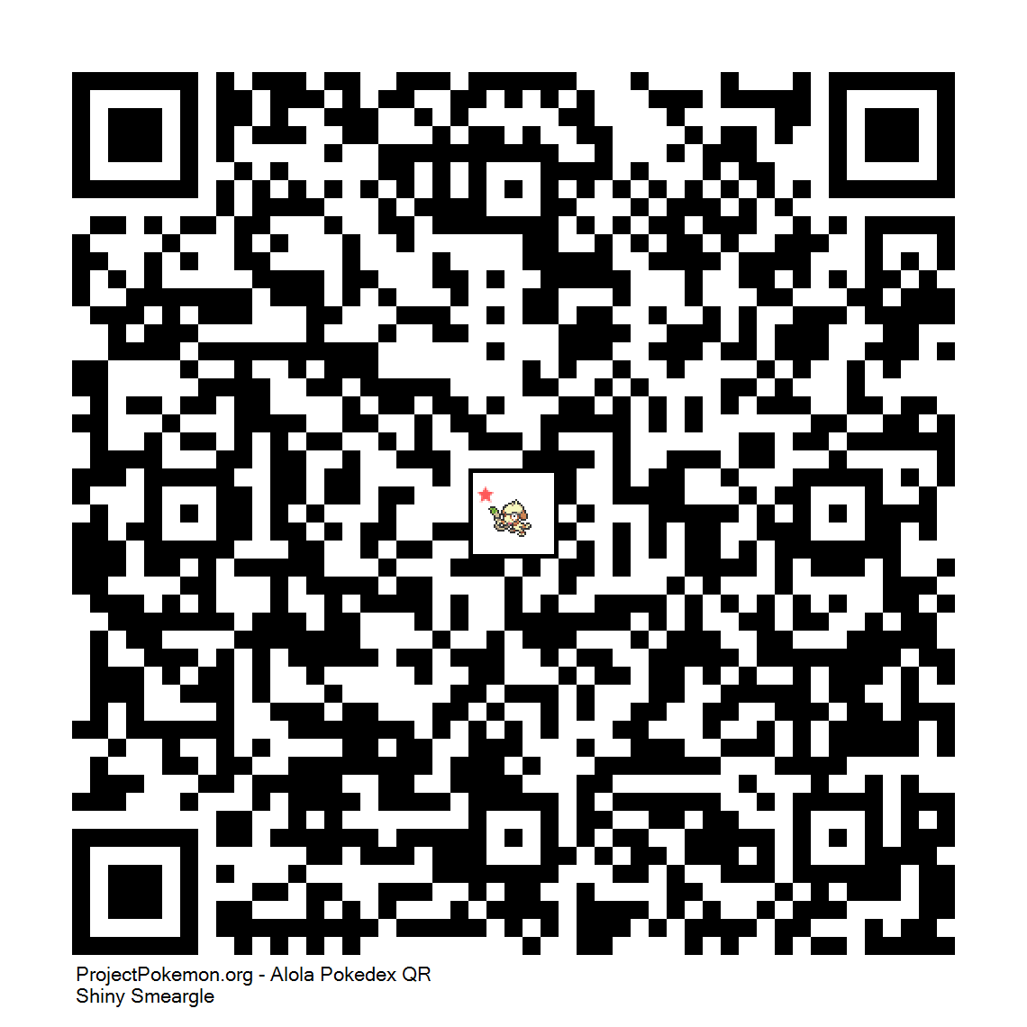 Cdigo QR de Smeargle variocolor